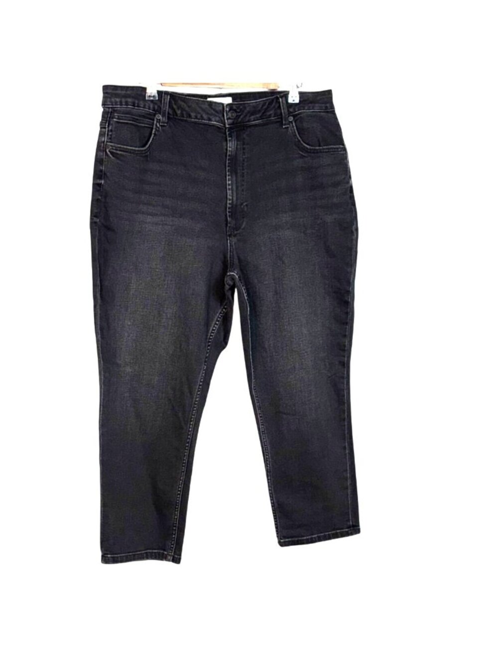 ASOS Design Curvy Black High Rise Denim Skinny Jeans Plus Size 36x30
